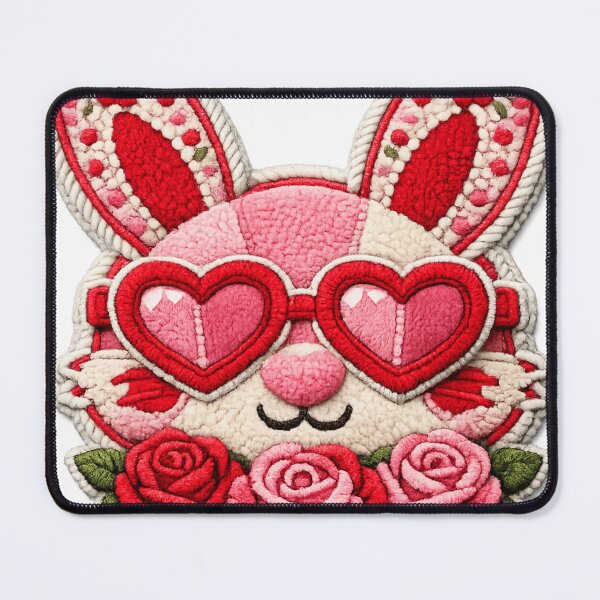 Item preview, Floral Bunny Patchwork – Trendy Easter & Retro Valentine Cute Rabbit Design designed and sold by Design-KS.