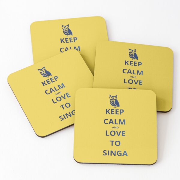 Item preview, KEEP CALM AND LOVE TO SINGA designed and sold by GOLDENGARDENART.