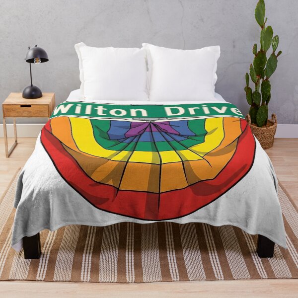 Item preview, Wilton Drive Rainbow Pride Street Sign designed and sold by WarFX Designs.