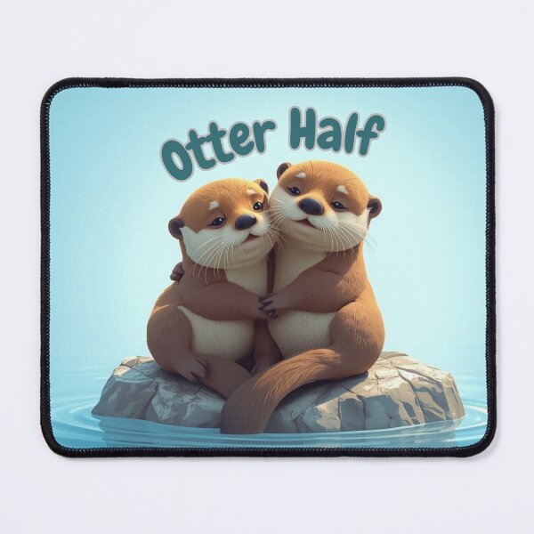 Item preview, Significant Otter Half - Cute Couple Pun designed and sold by AmaliaV92.