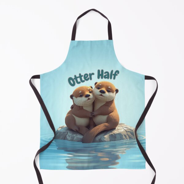 Item preview, Significant Otter Half - Cute Couple Pun designed and sold by AmaliaV92.