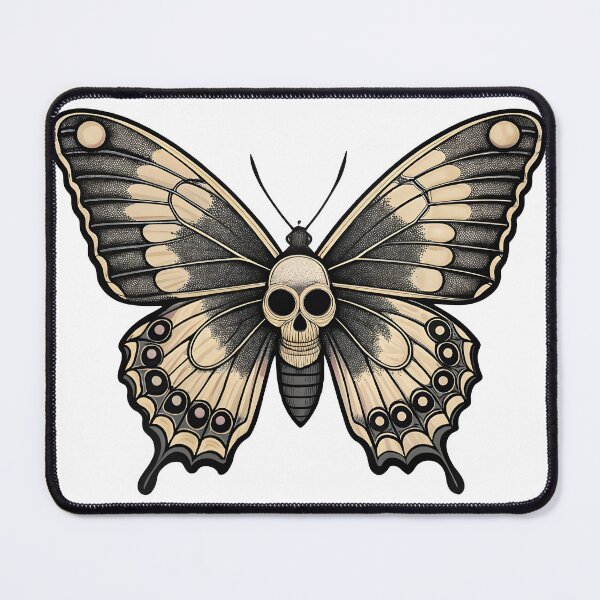 Item preview, Vibrant butterfly with skull design on wings spread wide designed and sold by Creative88Art.