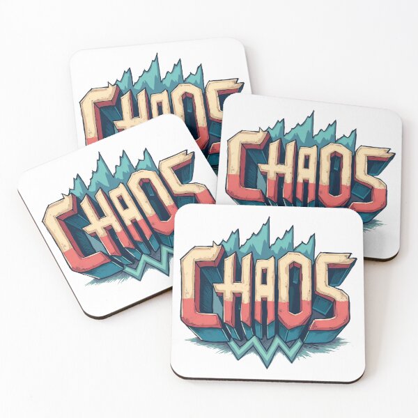 Item preview, Vibrant chaotic typography with bold colorful design elements designed and sold by Creative88Art.