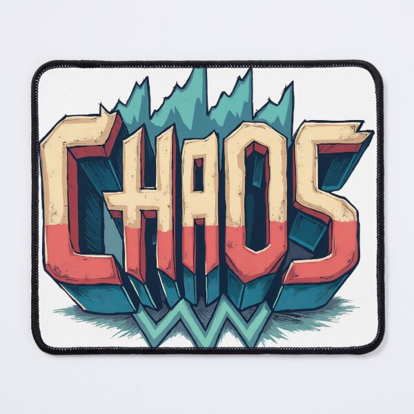 Item preview, Vibrant chaotic typography with bold colorful design elements designed and sold by Creative88Art.