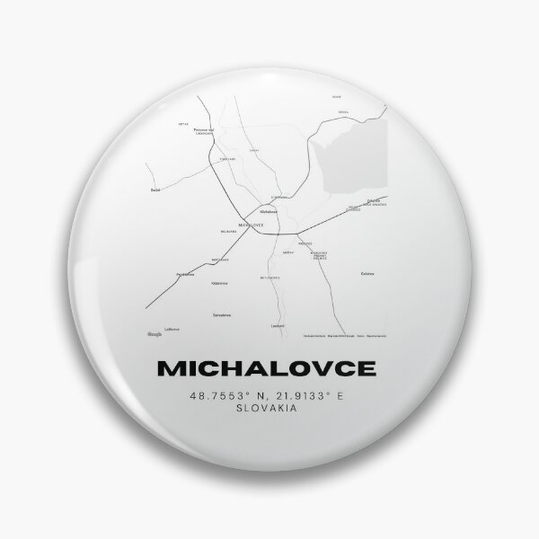 Item preview, Michalovce City Map Print – Minimal Modern Map of Michalovce designed and sold by RM-Journey.