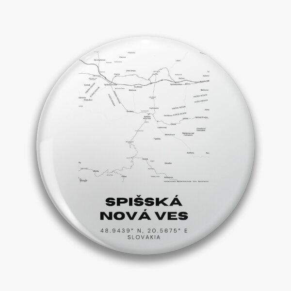 Item preview, Spišská Nová Ves Map – Minimalist City Map Art, Slovakia designed and sold by RM-Journey.