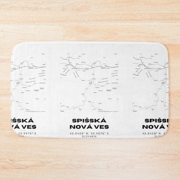 Item preview, Spišská Nová Ves Map – Minimalist City Map Art, Slovakia designed and sold by RM-Journey.