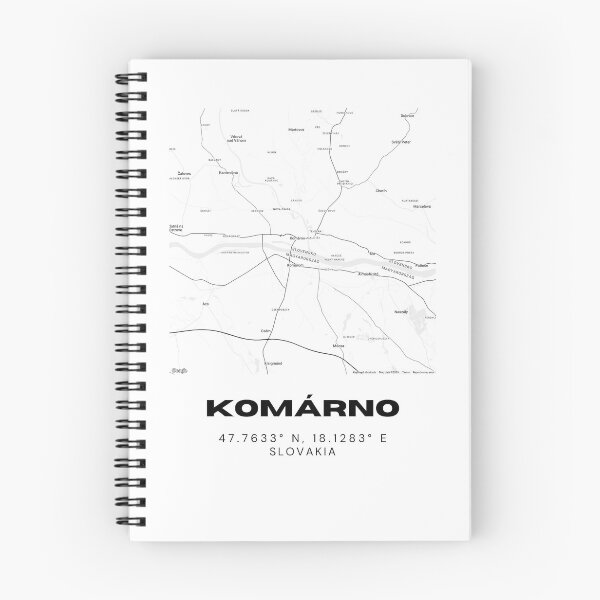 Item preview, Komárno City Map – Modern Minimal Street Map of Komárno, Slovakia designed and sold by RM-Journey.