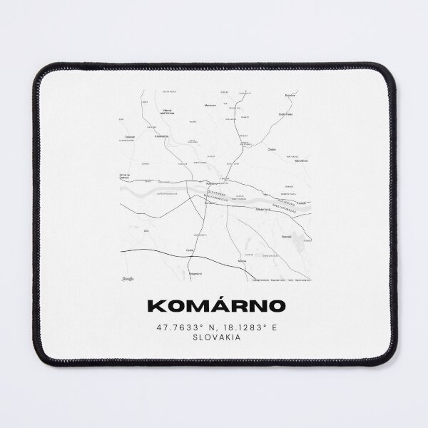Item preview, Komárno City Map – Modern Minimal Street Map of Komárno, Slovakia designed and sold by RM-Journey.
