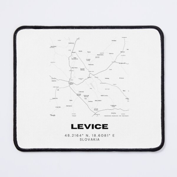 Item preview, Levice City Map Print – Minimalist Map of Levice, Slovakia designed and sold by RM-Journey.