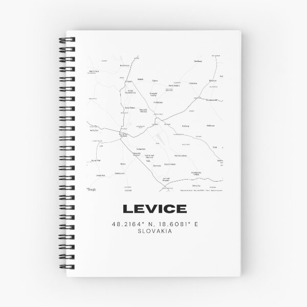 Item preview, Levice City Map Print – Minimalist Map of Levice, Slovakia designed and sold by RM-Journey.