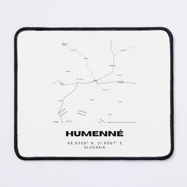 Item preview, Humenné City Map – Minimal Street Map Art of Humenné, Slovakia designed and sold by RM-Journey.