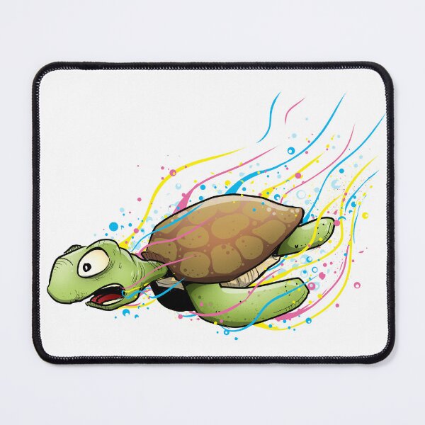 Item preview, Large, psychedelic, and cheerful turtle at the bottom of the sea designed and sold by theRafus.
