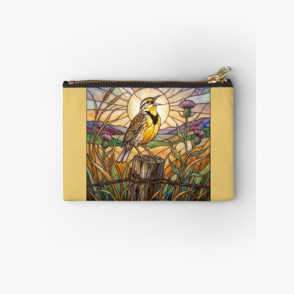 Item preview, Stained Glass Meadowlark Singing designed and sold by Tridentulus.