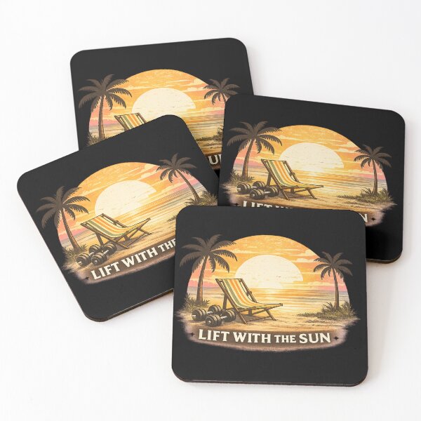 Item preview, Rise With The Sun – Retro Beach Fitness Aesthetic Shirt designed and sold by VibeOffline Studio.