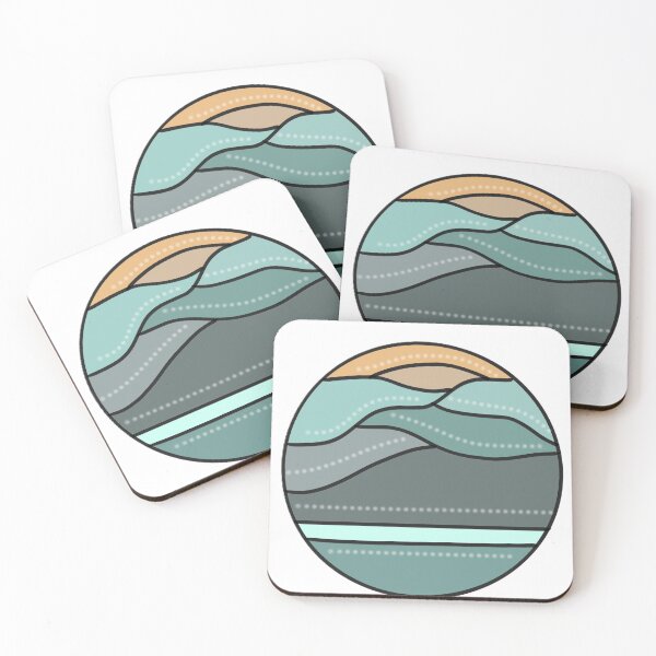 Item preview, abstract lake and mountain designed and sold by RSDesigns26.