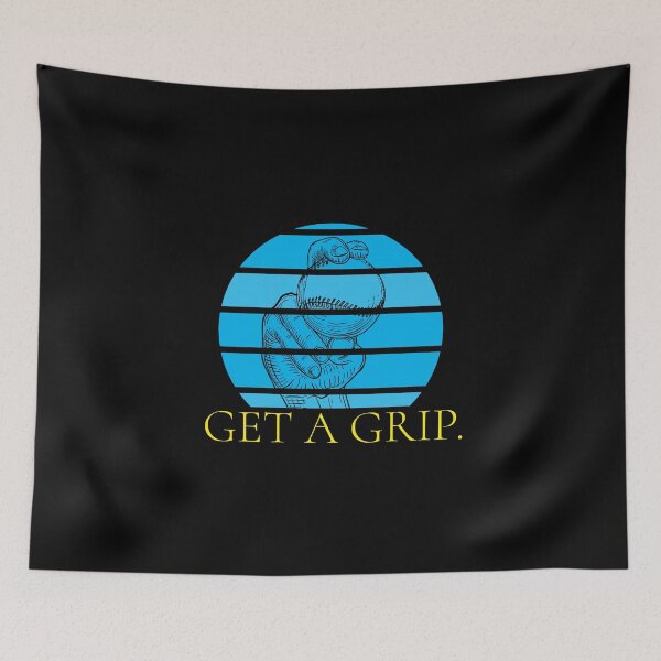 Item preview, Get a Grip baseball pitcher wordplay designed and sold by The Sporty Nerd.
