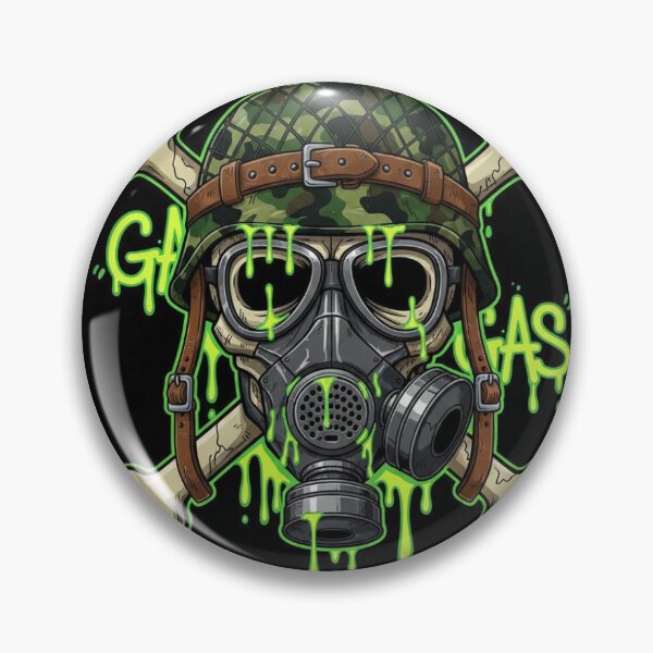Item preview, Tactical Skull & Gas Mask Neon Edition designed and sold by Botanica Obscura.