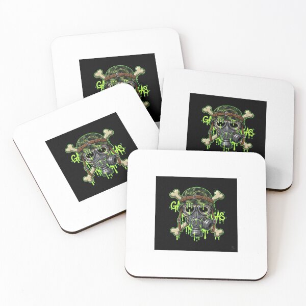 Item preview, Tactical Skull & Gas Mask Neon Edition designed and sold by Botanica Obscura.