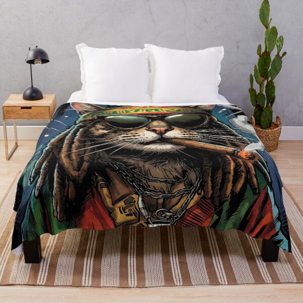 Item preview, Rastafarian Cat with Glasses and a Cigar designed and sold by Mistermike248.