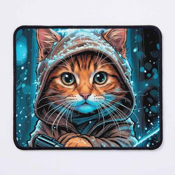 Item preview, Little Cat Jedi Master on Ice Planet designed and sold by Mistermike248.