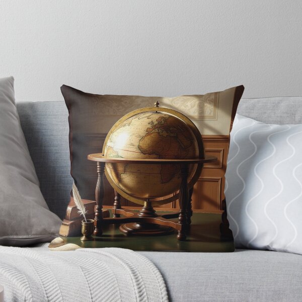 Item preview, antique globe designed and sold by Losancestros.