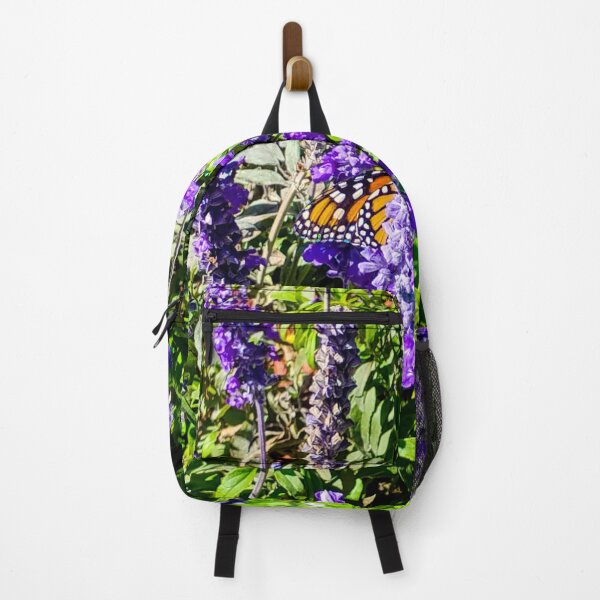 Item preview, Butterfly on purple flowers designed and sold by josieqbg.