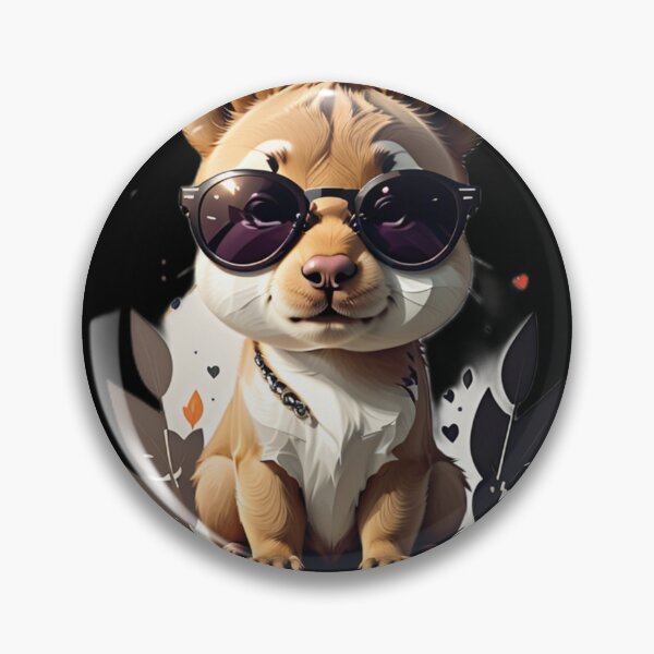 Item preview, Cool Dog with Sunglasses – Chill Cartoon Style designed and sold by eragon541289.