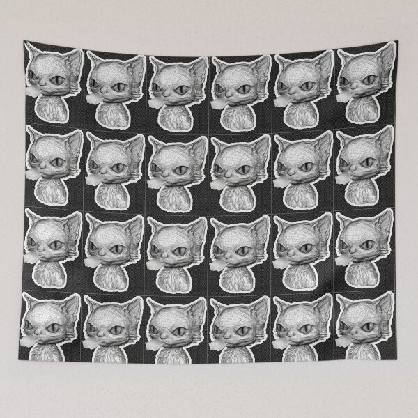 Item preview, Copy of Cute Cat Illustration Cartoon Style designed and sold by Grafititee.