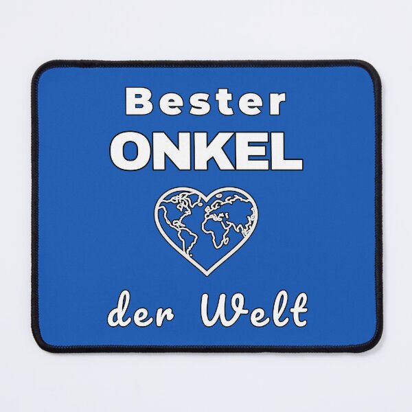 Item preview, World's Best Uncle - Heart World Map Design designed and sold by SouthVibeDesign.