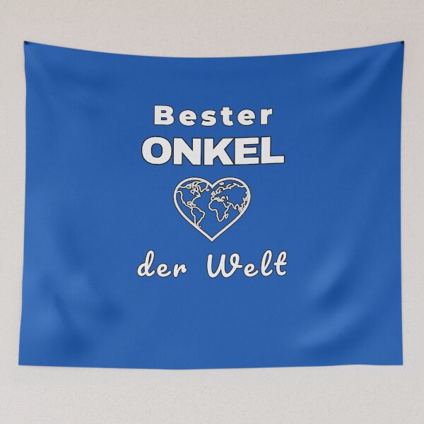 Item preview, World's Best Uncle - Heart World Map Design designed and sold by SouthVibeDesign.