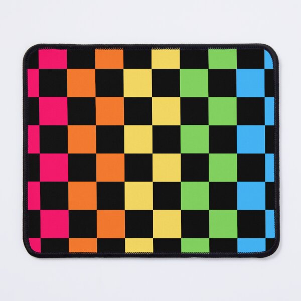 Item preview, Rainbow Checkerboard Retro Pattern designed and sold by uniQuin.