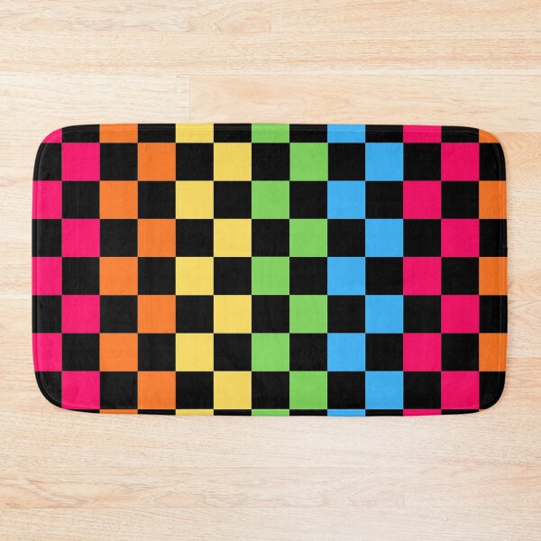 Item preview, Rainbow Checkerboard Retro Pattern designed and sold by uniQuin.