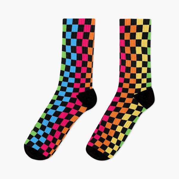 Item preview, Rainbow Checkerboard Retro Pattern designed and sold by uniQuin.