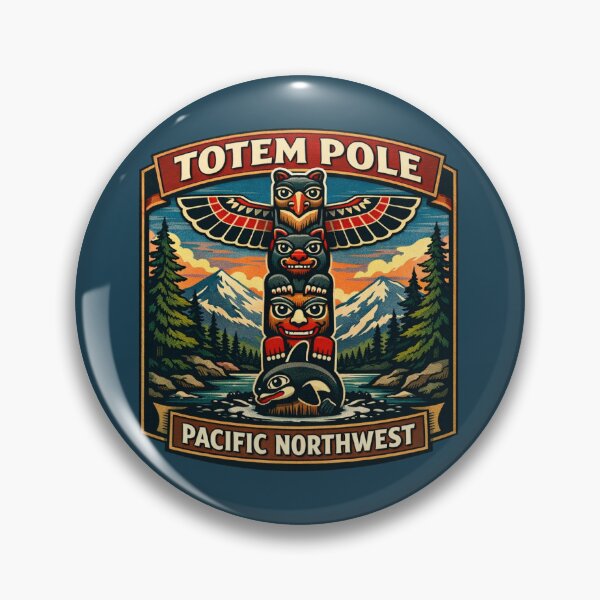 Item preview, Totem Pole - Pacific Northwest designed and sold by Myra365Art.