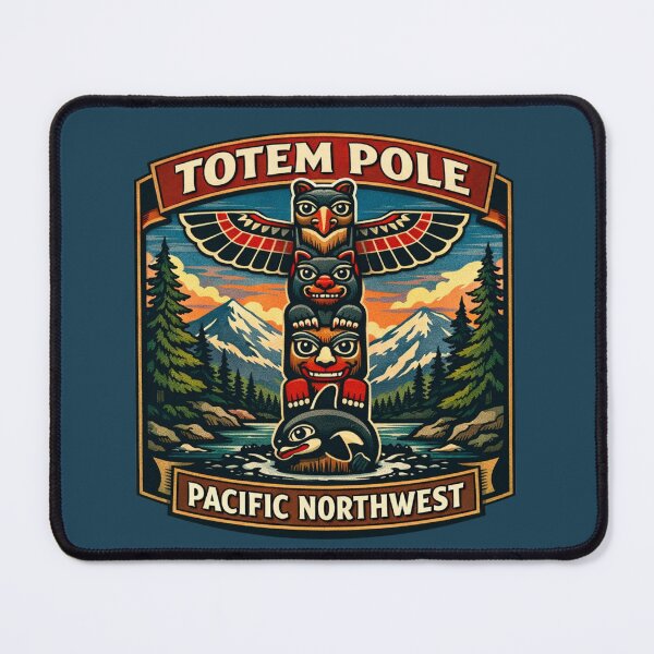 Item preview, Totem Pole - Pacific Northwest designed and sold by Myra365Art.