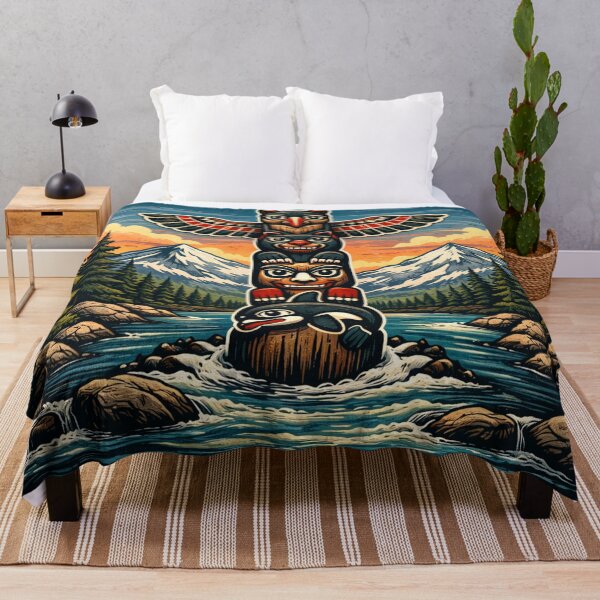 Item preview, Totem Pole - Pacific Northwest designed and sold by Myra365Art.