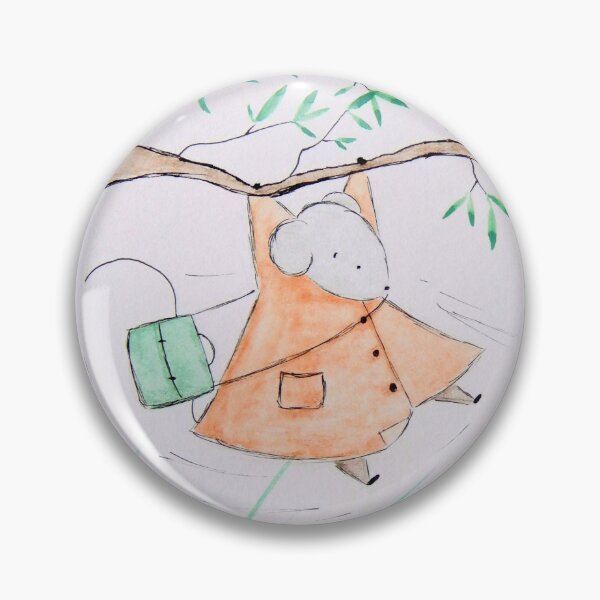 Item preview, Adventures of Algernon: Swinging on Tree Branch | Cute Mouse Art designed and sold by AngelaMarieArt.