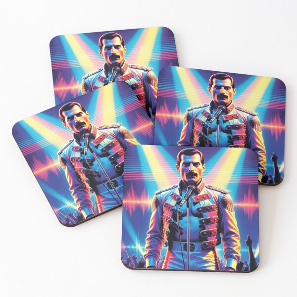 Item preview, Freddie Mercury Neon Stage Power Iconic Rock Opera Illustration designed and sold by SHOCAMPOS DESIGNS .