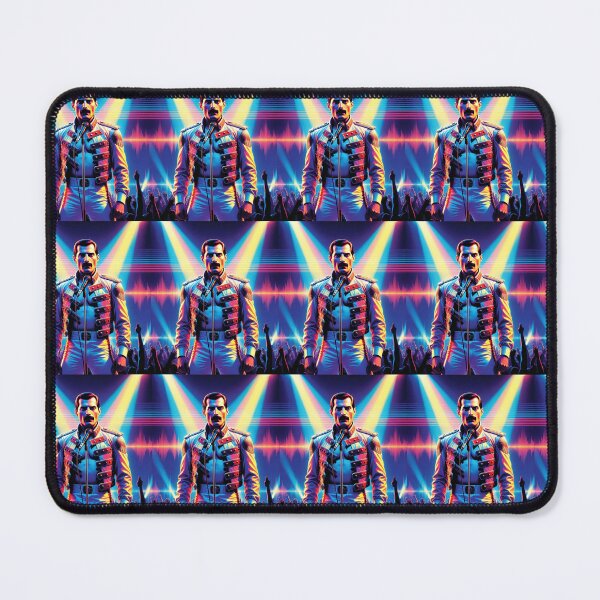 Item preview, Freddie Mercury Neon Stage Power Iconic Rock Opera Illustration designed and sold by SHOCAMPOS DESIGNS .