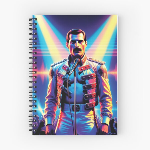 Item preview, Freddie Mercury Neon Stage Power Iconic Rock Opera Illustration designed and sold by SHOCAMPOS DESIGNS .