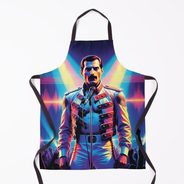 Item preview, Freddie Mercury Neon Stage Power Iconic Rock Opera Illustration designed and sold by SHOCAMPOS DESIGNS .