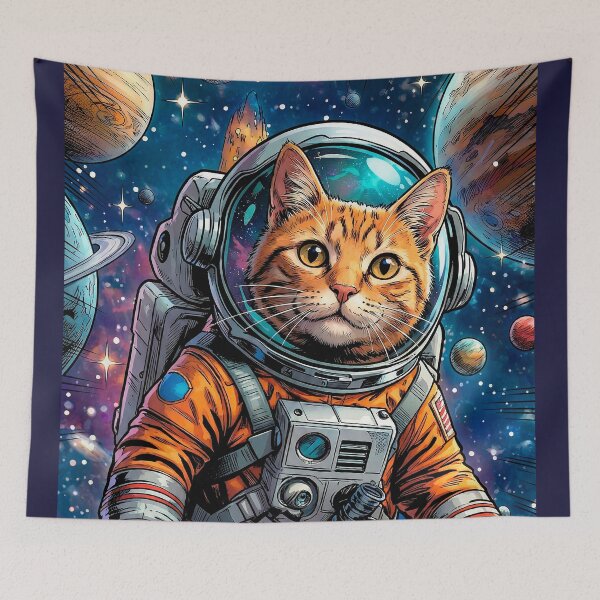 Item preview, Astronaut Cat Exploring the Infinite Cosmos designed and sold by Mistermike248.