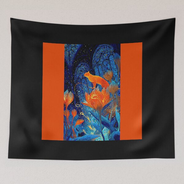 Item preview, Magical Cat in Enchanted Garden #2 designed and sold by Helios Be. Lavsh.