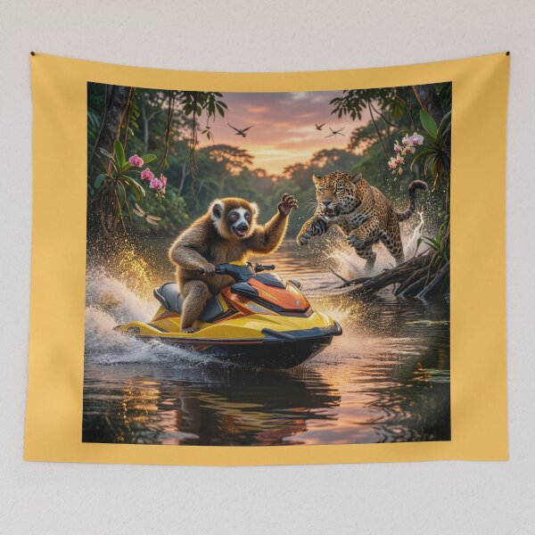 Item preview, Lemur Makes His Escape designed and sold by Tridentulus.