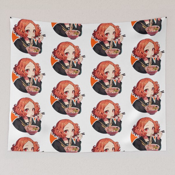 Item preview, Haru Okumura Persona 5 Kawaii Ramen Chibi designed and sold by mildaclairmo.