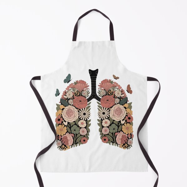 Item preview, Floral Lungs Made of Flowers Blossoming Respiratory Beauty designed and sold by ZACK ART.