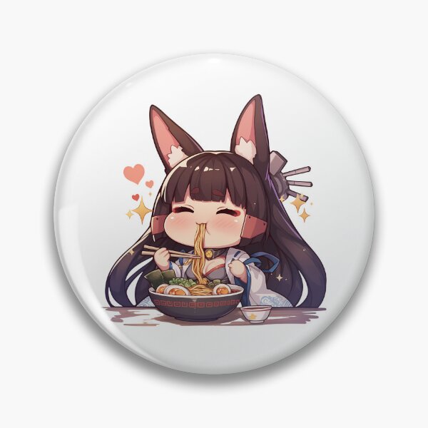 Artikelvorschau, Kaga Azur Lane Kawaii Ramen Chibi Waifu entworfen und verkauft von mildaclairmo.