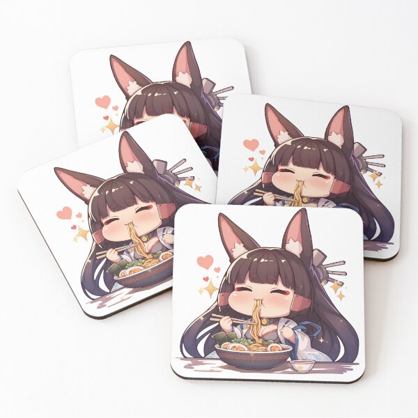 Artikelvorschau, Kaga Azur Lane Kawaii Ramen Chibi Waifu entworfen und verkauft von mildaclairmo.