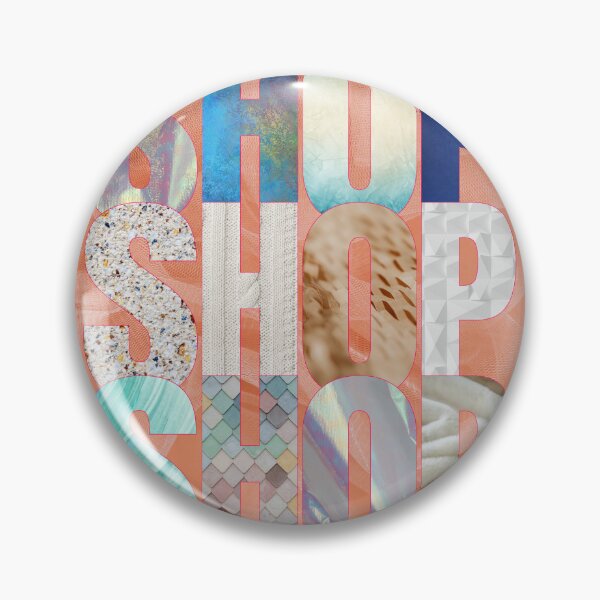 Item preview, Textured “SHOP” Fashion Typography Art designed and sold by uniQuin.
